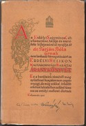 Online antikvárium: Az Erdélyi Helikon Magyarországi Barátainak Aranykönyve 1937.