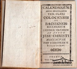 Könyv: Calendarium Archi Dioecesanum...1798.