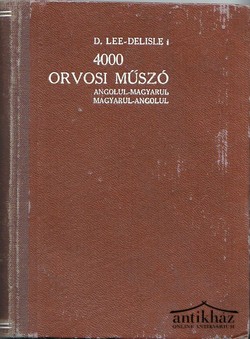 Könyv: 4000 orvosi műszó. 