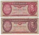 Online antikvárium: 100 Forint 1949 és 1957. (2 db)