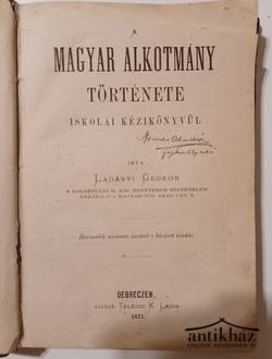 Könyv: A magyar alkotmány története