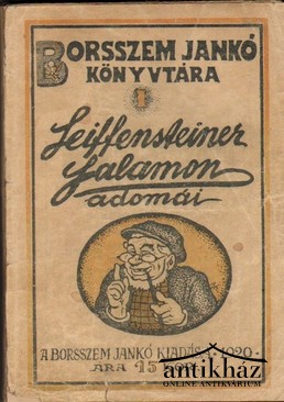 [Ágai Adolf] -  Seiffensteiner Salamon adomái